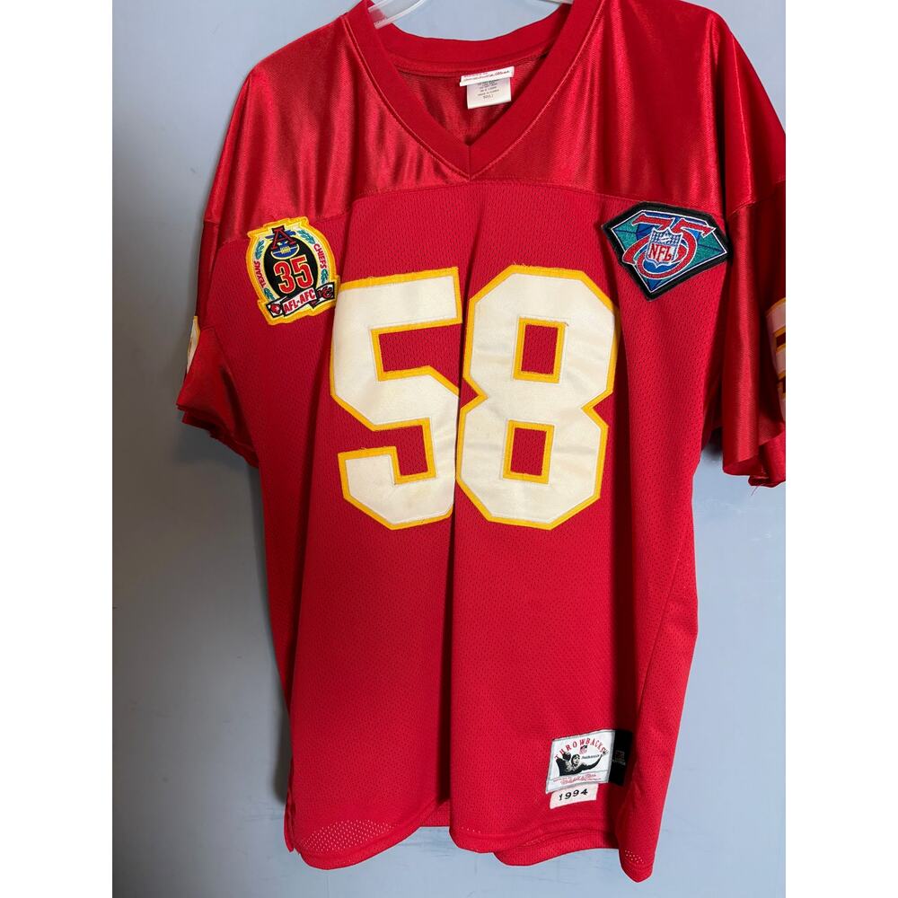 M&N Derrick Thomas Kansas City Chiefs Throwback Jersey Red Men’s Size 50